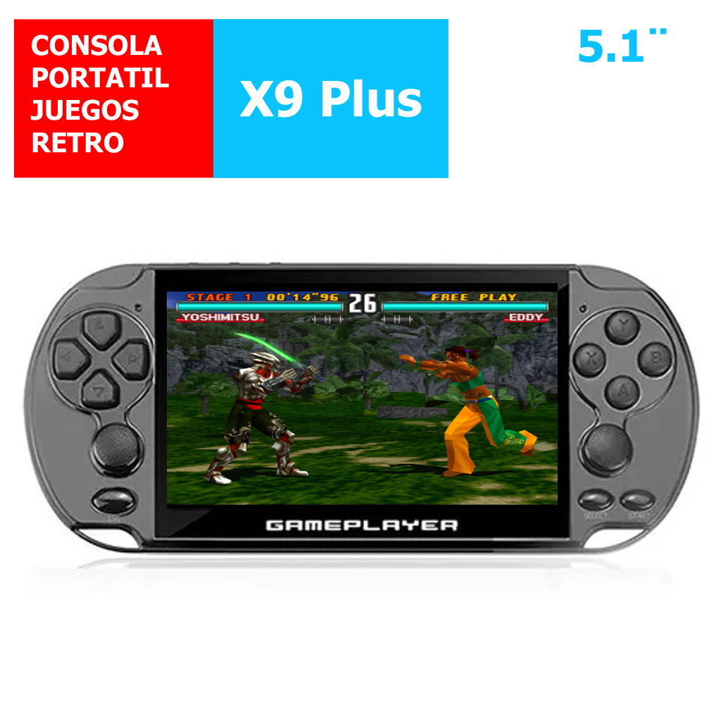 Consola De Videojuegos Retro Portátil Negro