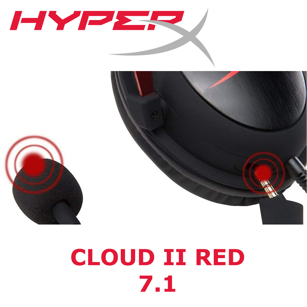 HyperX Cloud II Auriculares Gaming 7.1 Rojos