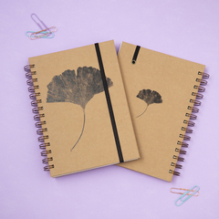 Cuaderno anillado A5 Kraft GINKGO