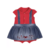 Vestido Jardineira Infantil Feminino Paraíso - comprar online