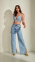 CALCA FEM WIDE LEG SKY BLEACHED