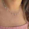 Choker zircônia quadrada