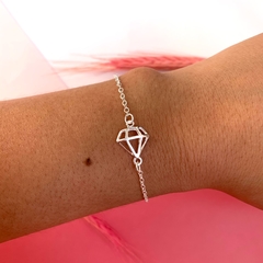 Pulseira diamante vazado - comprar online