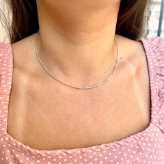 Corrente choker bolinha e palito - loja online