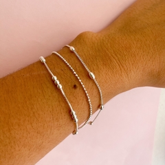 Pulseira grumet bolinhas ovais - comprar online