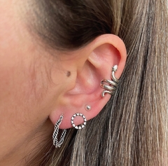 Piercing de pressão serpente - Chamego Joias - Pratas 925 de Lei - Frete Grátis - Compre sua joia online, a partir de R$24,99 reais