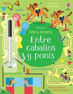 LIBROS PIZZARRA ENTRE CABALLOS Y PONIS