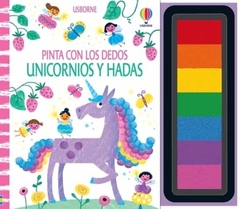 PINTA CON LOS DEDOS UNICORNIOS Y HADAS