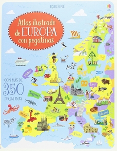 ATLAS ILUSTRADO DE EUROPA CON PEGATINAS