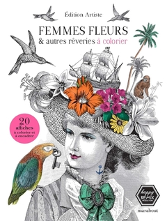 FEMMES FLEURS Á COLORIER