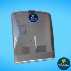 DISPENSER PARA PAPEL TOALLA INTERCALADA TRANSPARENCIA MARRON - comprar online