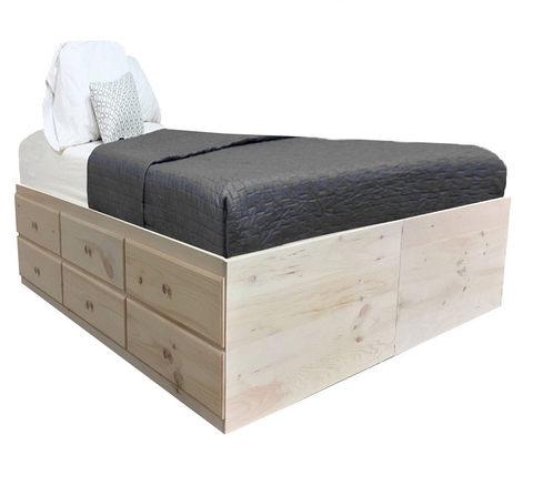 Diván Cama Otomana 6 Cajones por lado Box Sommier (140x190)