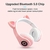 Auricular Bluetooth Vincha Cat Orejas Gato Rosa - comprar online