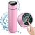 Termo Sensor Temperatura Botella Térmica 500 Ml Acero Inox Negro o Rosa - comprar online