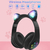 Auriculares Orejas De Gato Bluetooth Hifi-stereo C Led M2 Negro - comprar online