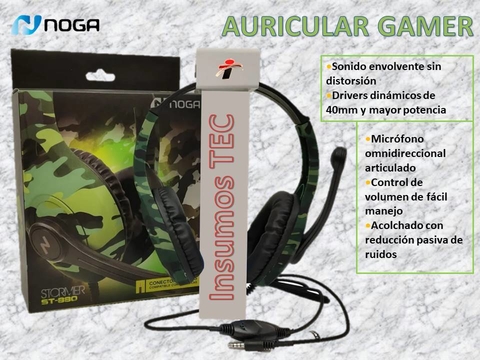 Auricular Gamer Noga Camuflado P/ Ps4 (st-880)