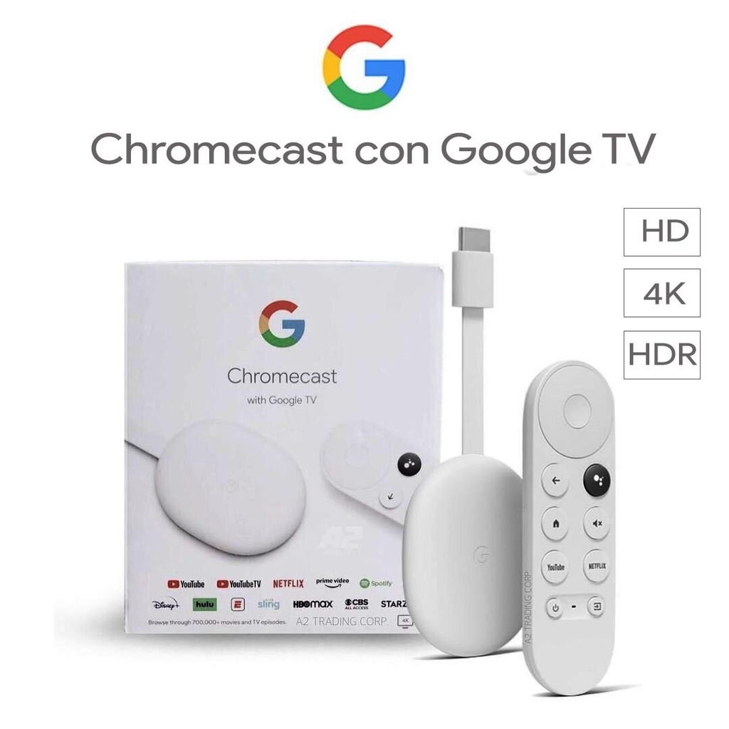 Google Tv + Chromecast *4K* Control remoto Snow, Control De Voz 8gb