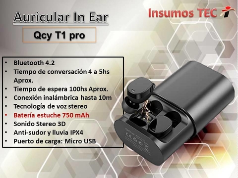 Qcy t1 2024 pro manual español