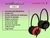 Auricular Cel/mp3 C/ Microfono Icon 2 - Overtech - Rojo - Negro