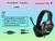 Auriculares gamer Onikuma K20 Premium negro con luz rgb LED