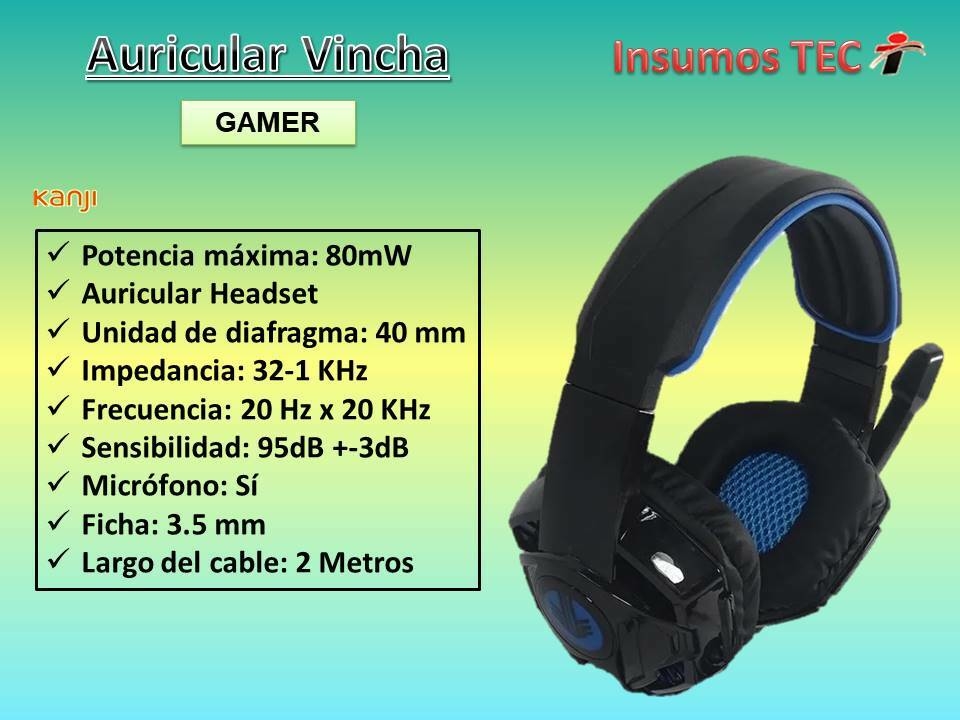 Auricular Vincha Gamer Con Luces Para Pc O Ps4 Con Mic