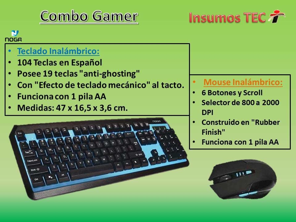 Kit gamer mini teclado y mouse para celular