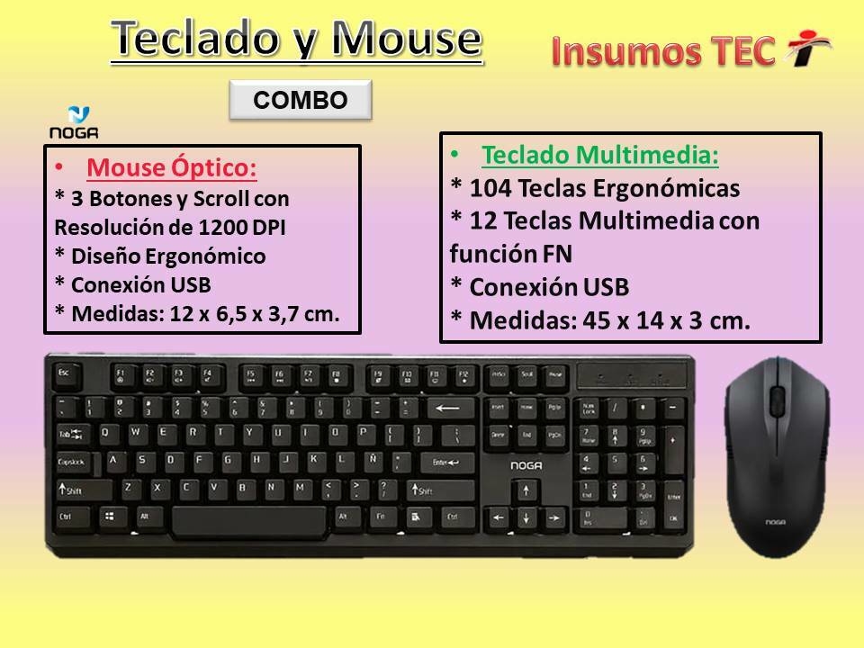 Combo 101 Teclado + Ratón Inalámbricos