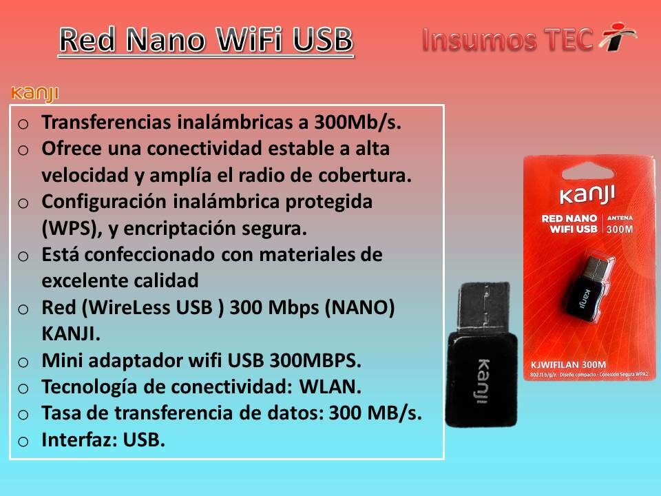 Adaptador Wifi Usb Placa De Red Pc Receptor Nano 300 Mbps