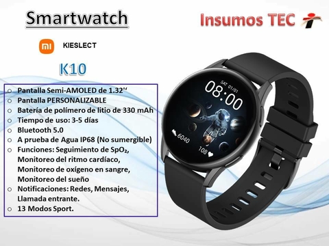 Smartwatch Xiaomi Kieslect K10 Negro