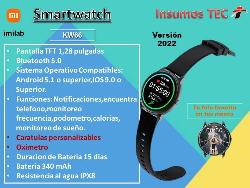 Reloj Inteligente Xiaomi Imilab Kw66 Smartwatch