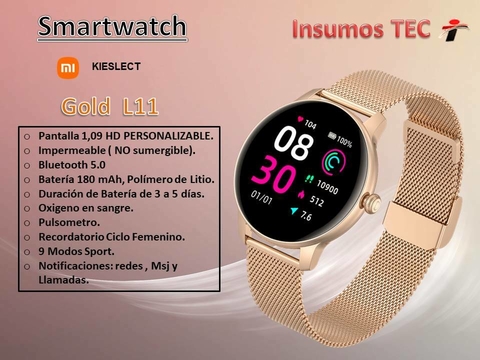 Smartwatch Xiaomi Kieslect L11 Gold Metal