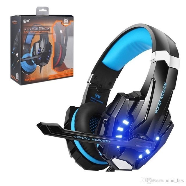 Auriculares Gamer Kotion G9000 Mic Usb Pc Azul