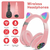 Auriculares Orejas De Gato Bluetooth Hifi-stereo C Led M2 Negro - comprar online