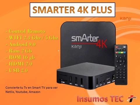 Tv Box Kanji Smarter 4K KJ-SMTR 4K Plus 16GB /2GB