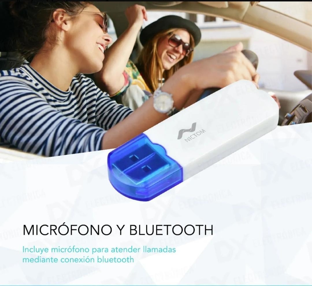 Receptor Bluetooth Usb Audio Aux Musica Auto Parlantes