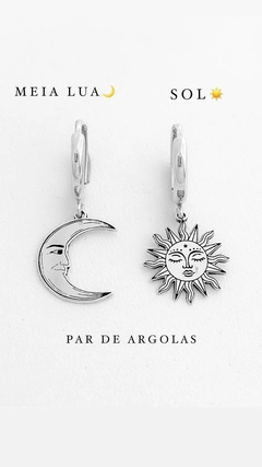 Argola Sol E Lua - Acalanto