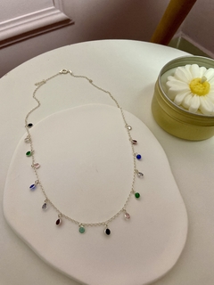 Choker Zircônias Coloridas - loja online