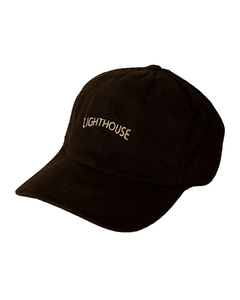 LIighthouse Black DadHat