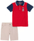 Conjunto Tommy Hilfiger com camisa polo e shorts de sarja