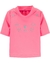 Camiseta Carter's Glitter Gatinha Brilhante Rosa - Proteção solar UPF 50+