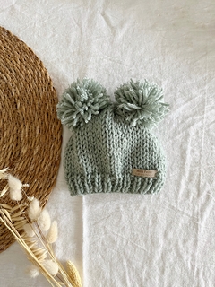 gorrito tejido eucalipto