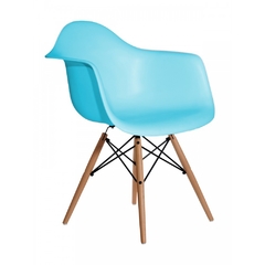 SILLON EAMES PATAS DE MADERA - Muebles Virtual