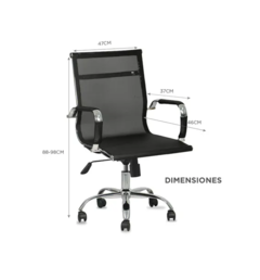 SILLON ALUMINIUM MESH BAJO - comprar online