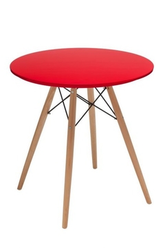 MESA EAMES REDONDA 80CM MADERA - Muebles Virtual