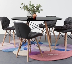 MESA REDONDA EAMES MADERA 120cm - comprar online