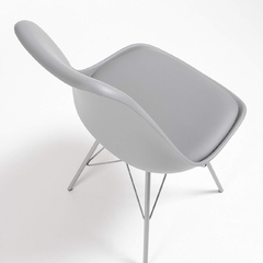 SILLA EAMES CON ALMOHADON BASE METALICA - tienda online