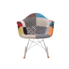 SILLÓN EAMES MECEDOR PATCHWORK