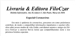 Boletim informativo FiloCzar - especial coronavirus 1 - Distribuição gratuita
