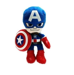 Muñeco de Peluche Cabezon CAPITAN AMERICA con sopapita