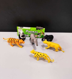 Animales de la Selva x6 Macizos Animal en bolsa
